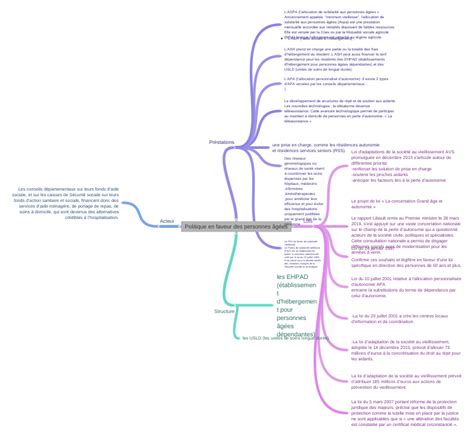 Politique En Faveur Des Personnes âgées Coggle Diagram