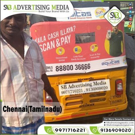 Auto Rickshaw Advertising In Chennai Tamil Nadu At Rs Unit Auto