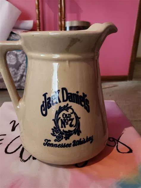 JACK DANIELS OLD No 7 Tennessee Whiskey Stoneware Pitcher Pottery 6 5