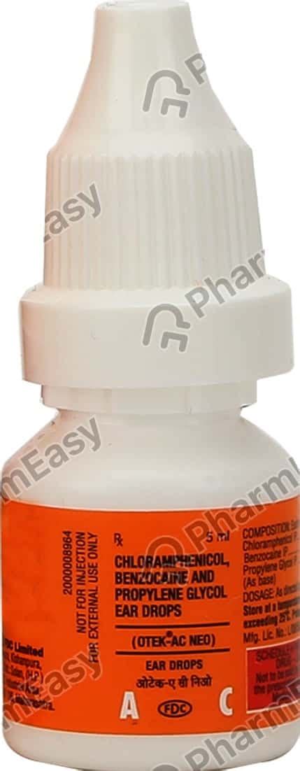 Otek Ac Neo Ear Drop Ml Uses Side Effects Price Dosage Pharmeasy