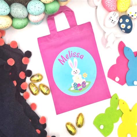 Personalised Easter Egg Hunt Bag Easter Bunny Bag Nameitlabels Uk