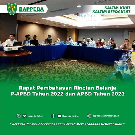 Rapat Pembahasan Rincian Belanja P Apbd Tahun Dan Apbd Tahun