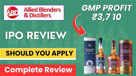 Allied Blenders And Distillers Ipo Review Allied Blenders Distillers