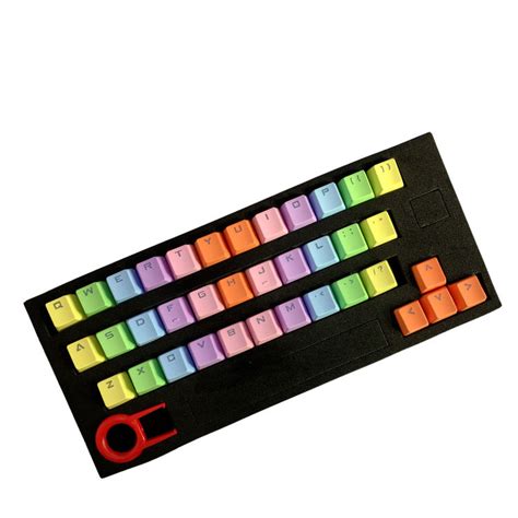 Rubber Backlit Gaming Keycap Set Rainbow Keycaps Keys Colourful Not