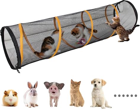 Cat Play Tunnel For Indoor And Outdoor Cat Play House Cat Enclosures Easy To Connect With Cat