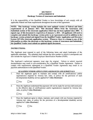 Fillable Online Hardcopy Version Of Assurances And Submittals Fax Email