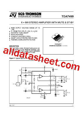 TDA7499 Datasheet(PDF) - STMicroelectronics