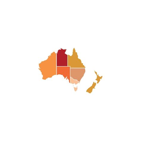 Icono De Mapa De Australia Vector Premium