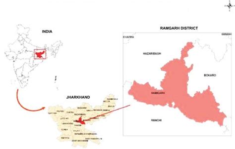 Location of Ramgarh district of Jharkhand | Download Scientific Diagram