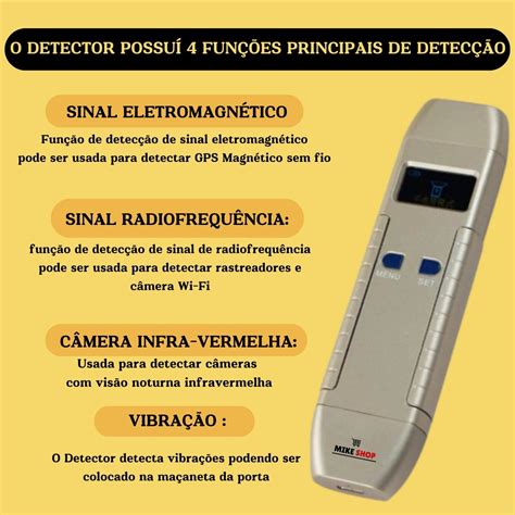 Detector Localizador Rastreadores C Meras Gps Vassourinha Mike Shop