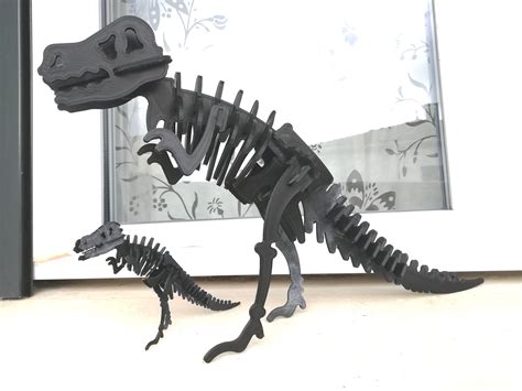 3d File T Rex Dinosaur Puzzle 3d 🦖・template To Download And 3d Print・cults