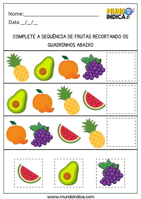 Atividade Ludica Com Frutas - 10 Atividades Lúdicas sobre Alimentação Saúdavel