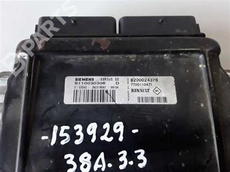 Engine Control Unit ECU RENAULT KANGOO KC0 1 9284392 B Parts