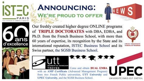 FRANCE : ISTEC UNIVERSITY – Swiss Graduate School of Business