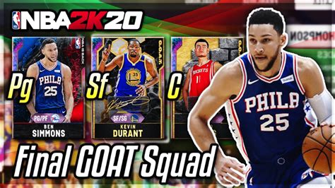 My Final Goat Squad In Nba 2k20 Myteam Youtube