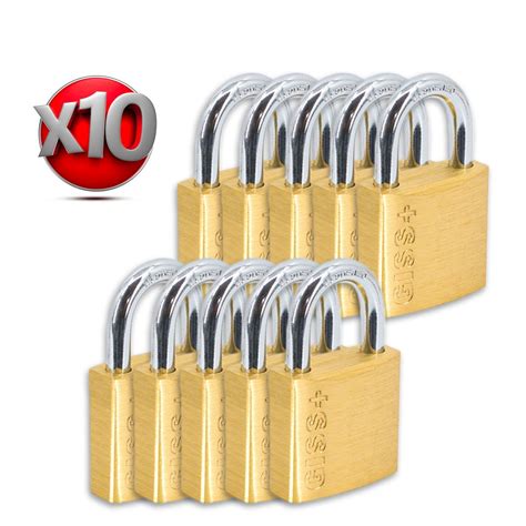 Lot de 10 cadenas de sécurité s entrouvrant GISS Dimension 35 mm