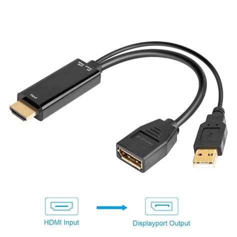 Dp Female Hdmi Male Hdmi Displayport Hdmi Extension Adapter Cable Hdmi Male Aliexpress