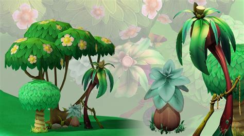 Cartoon forest 3D model Download for Free