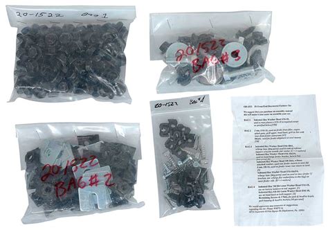 1959 All Makes All Models Parts 153088 1959 Impala Full Size Front End Fastener 249 Piece