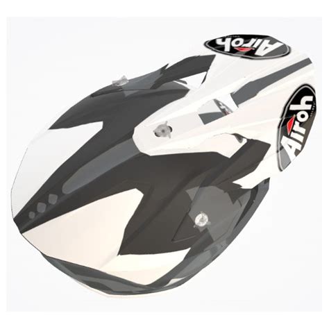 Airoh Wraap Raze Matt Black MX Helmet Malcolm Rathmell Sports Ltd