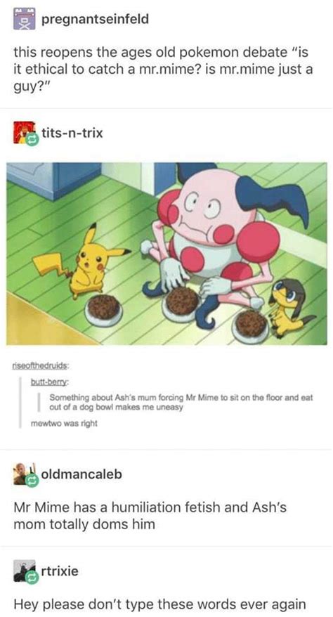 Mr Mime Has A Humiliation Fetish And Ashs Mom Totally Doms Him Rbrandnewsentence