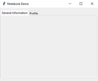 Giao diện Tkinter Tkinter Notebook