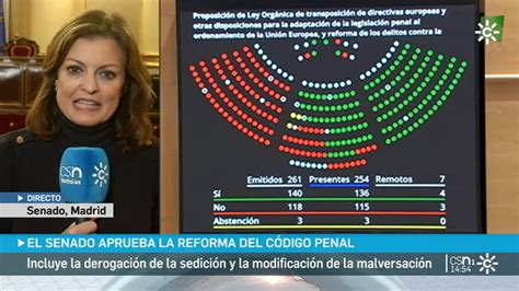 El Senado Aprueba La Reforma Exprés Que Suprime El Delito De Sedición Y