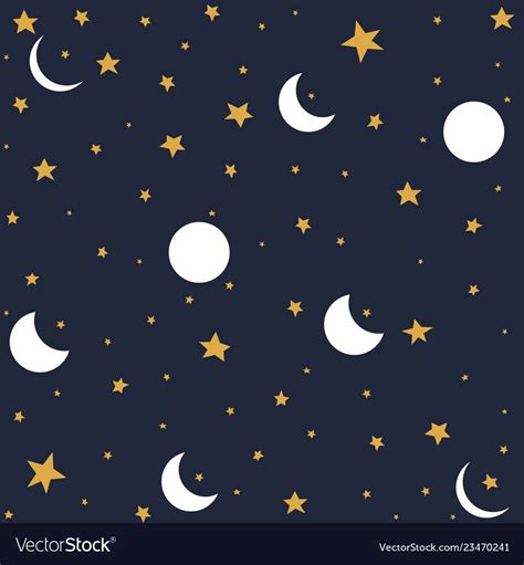 Star And Moon Pattern