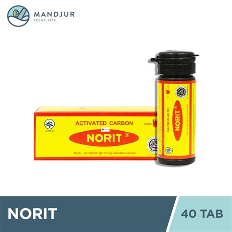 Jual Norit Karbon Aktif 40 Tablet Obat Diare Kembung Dan Penyerap