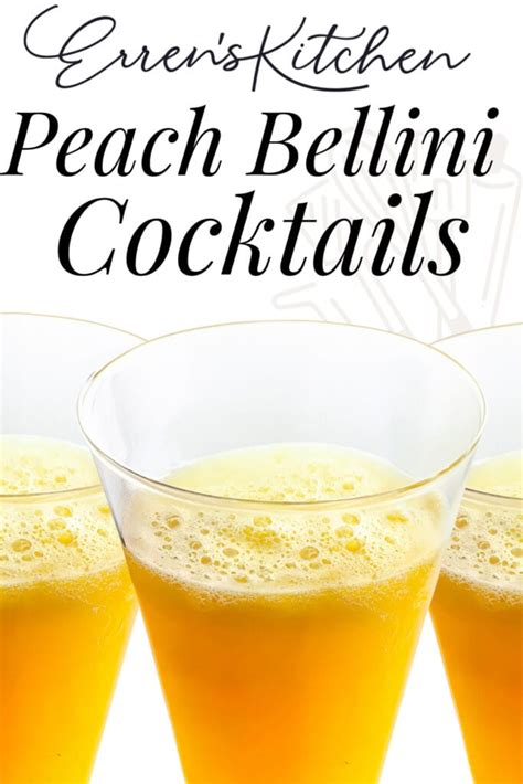 Peach Bellini Cocktail Erren S Kitchen