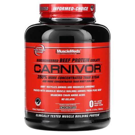 Musclemeds Carnivor Bioengineered Beef Protein Isolate Chocolate