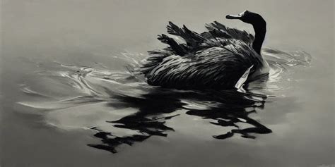 highly detailed oil painting of black swan, splash, | Stable Diffusion