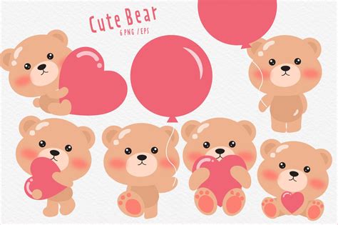 Cute Valentine’s Bear Graphic by Nidnan.Art · Creative Fabrica