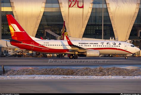 B 6108 Shanghai Airlines Boeing 737 89P WL Photo By Tiantian ID