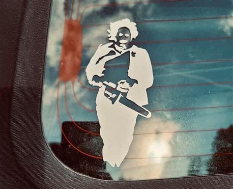 Leatherface Vinyl Decal Etsy