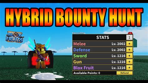 Bounty Hunting With Hybrid Stats Blox Fruits Bounty Hunting Live