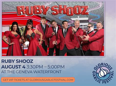 Ruby Shooz Glorious Garlic Festival