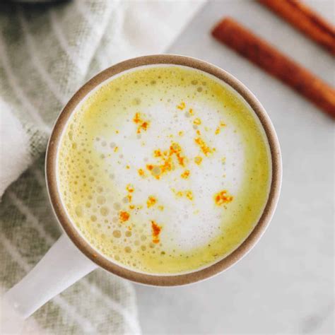 Turmeric Latte Golden Milk Latte The Healthy Maven