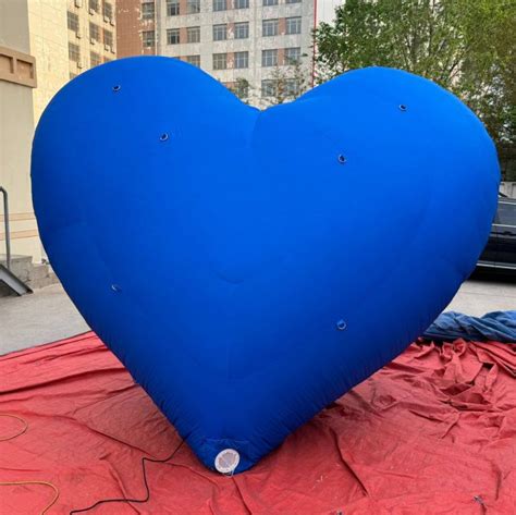 3m Blue Inflatable Heart Balloon For Love Theme Party Decoration Aiyate