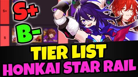 Tier List Globale Honkai Star Rail Youtube