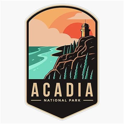 Amazon Rogue River Tactical Acadia National Park Sticker Round