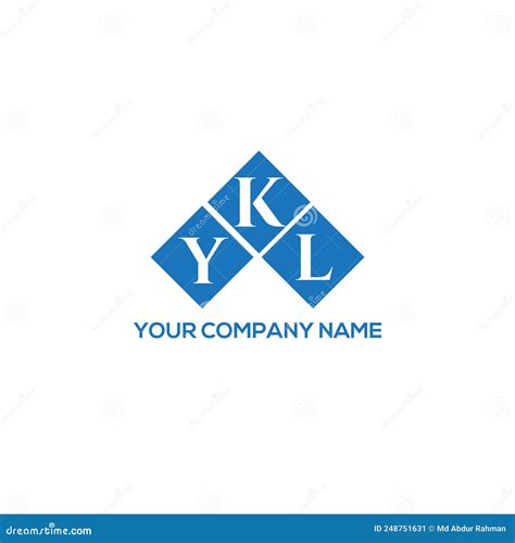 Ykl Letter Logo Design On White Background Ykl Creative Initials