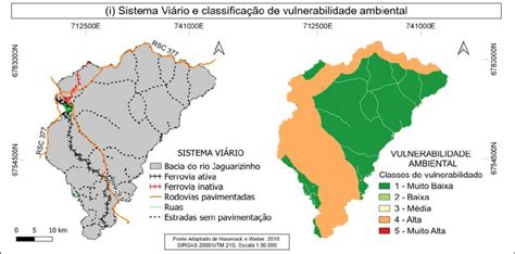 Mapa Do Sistema Vi Rio E Respectiva Classifica O De Vulnerabilidade