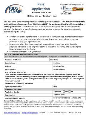 Fillable Online Reference Form Guide Docx Fax Email Print Pdffiller