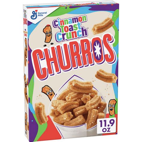 Cinnamon Toast Crunch Churros Cereal With Whole Grain 119 Oz