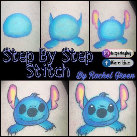 Step By Step Stitch Face Painting Face Painting Easy Face Painting