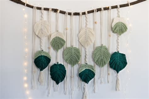 Diy Makramee Wandbehang Mit Makramee Federn Trytrytry