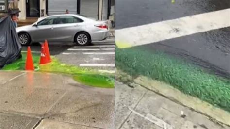 Green Slime Oozing Onto New York Streets From Sewers Turns Out To Be