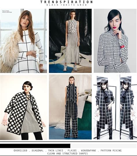 FASHION VIGNETTE: TRENDSPIRATION // BLACK + WHITE GRID . PRE FALL 2015