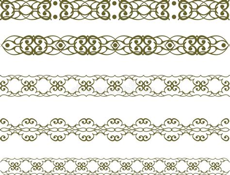 Floral vintage border stock vector. Illustration of floral - 60250387